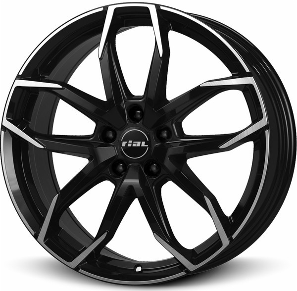 Rial Lucca 8x18 5x108 ET45 black polished
