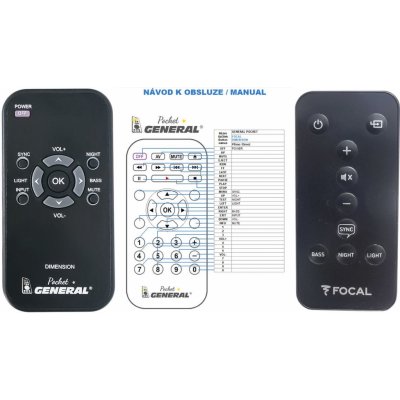 Dálkový ovladač General Focal-JMLab DIMENSION – Zboží Živě