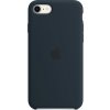 Pouzdro a kryt na mobilní telefon Apple APPLE iPhone SE Silicone Case Abyss modré MN6F3ZM/A