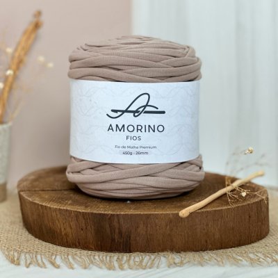 Amorino Fios Textilní špagáty Amorino Fio - Premium 26mm Cappuccino – Zboží Dáma