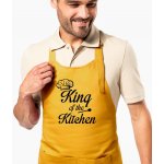 Kariban HobbyTriko Zástěra pro muže King of the Kitchen Hořčicová – Hledejceny.cz