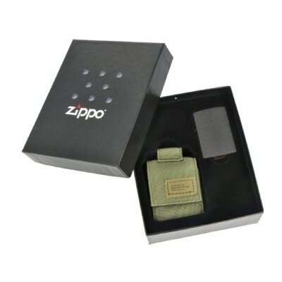 Zippo Dárková sada černá Crackle + Green Pouch – Hledejceny.cz