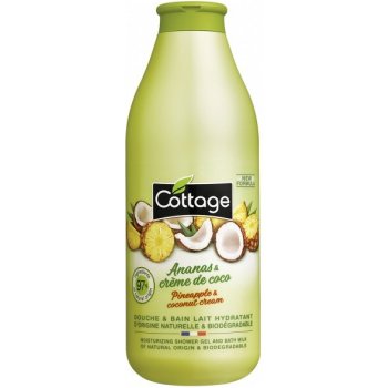 Cottage Moisturizing Shower Milk Pineapple & Coconut cream sprchové mléko 97% přírodní 750 ml