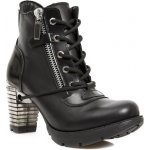 New Rock Itali Negro boty na podpatku černá – Zboží Mobilmania