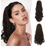 RUWISS Dvojité použití Clip In Prodlužovací culík Vlnité kudrnaté syntetické příčesky Přirozeně – Zboží Dáma