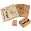 Razítko pro děti ARTEMIO Dřevěná razítka v krabici Safari Hakuna Matata
