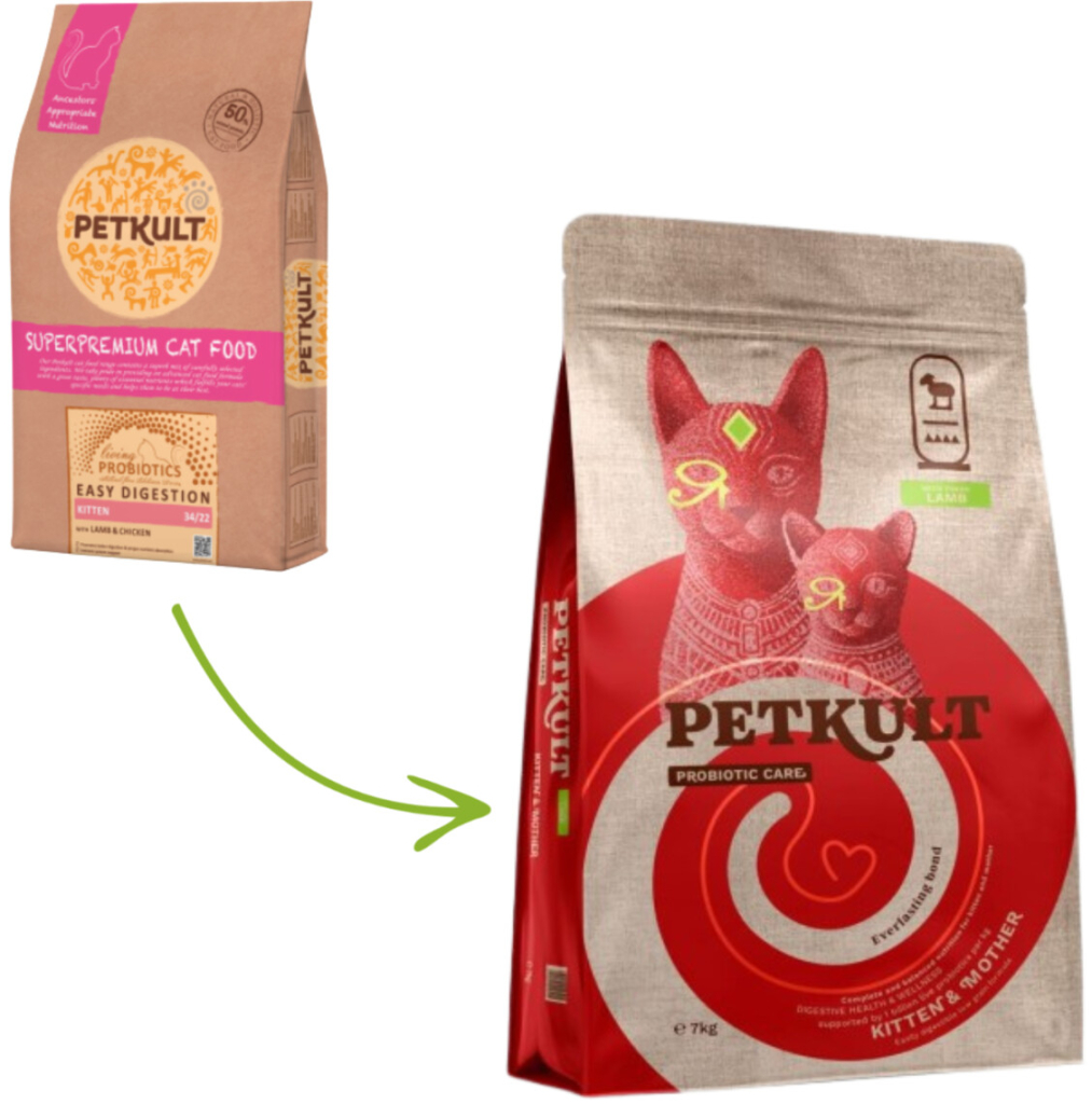 Petkult Cat Probiotics Kitten&Mother Lamb 7 kg