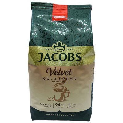Jacobs Velvet Gold Crema káva 1 kg – Sleviste.cz
