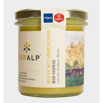 PURALP BIO pampeliškový med -400g Alpy-Německo – Zboží Dáma