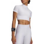 Under Armour HeatGear Crop Mock SS WHT Bílá – Sleviste.cz