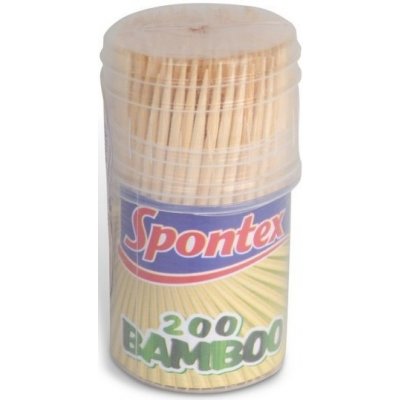 Spontex 97018104 Párátka bambus v umělohmotném pouzdře 200ks - Spontex
