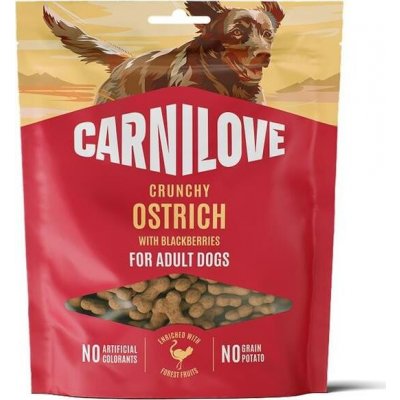 VAFO Praha s.r.o. Carnilove Dog Crunchy Snack Ostrich+Blackberries 200 g – Hledejceny.cz