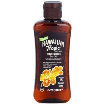 Hawaiian Tropic Protective voděodolný ochranný suchý olej na opalování Coconut & Guava SPF15 100 ml