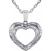 Náhrdelník Silvego Zlatý náhrdelník s broušeným srdcem QR057NGW