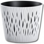 Prosperplast Květináč plastový SANDY ROUND 22 cm bílý – Hledejceny.cz