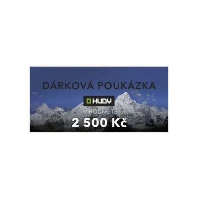 HUDY Elektronická dárková poukázka 2500 Kč – Zbozi.Blesk.cz