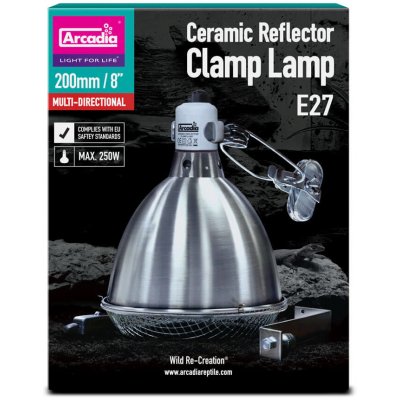 Arcadia Reflector Clamp Lamp 20 cm Steel – Zboží Mobilmania