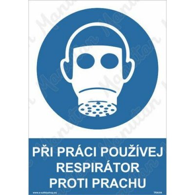 Při práci používej respirátor proti prachu, plast 210 x 297 x 2 mm A4 – Hledejceny.cz