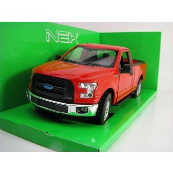 Welly Ford F 150 Regular Cab 2015 model červená 1:24