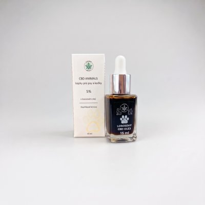 Cannrest animals 5% CBD Lososový olej 15 ml – Hledejceny.cz