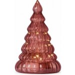 SIRIUS LED svítící stromeček, skleněný, vínový, 16,5 cm – Hledejceny.cz