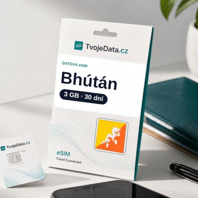 eSIM Bhútán 3 GB / 30 dní - Bhútán P1P2MPX64 – Zboží Mobilmania