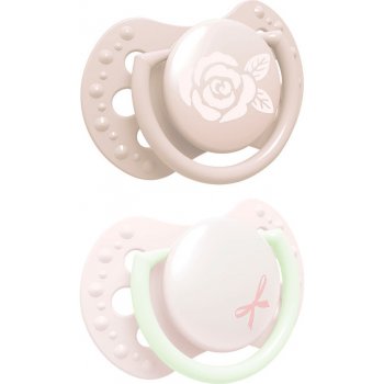 Lovi silikon dynamické dudlíky Baby Shower Girl růžová