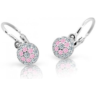 Cutie Jewellery dětské z bílého zlata C2150B-Pink