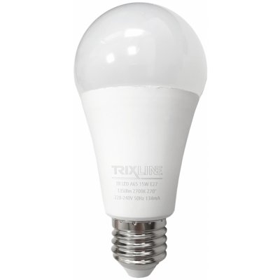 Trixline LED žárovka 15W 1350lm E27 A65 teplá bílá – Zboží Mobilmania