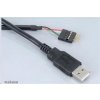 síťový kabel AKASA kabel redukce interní USB na externí USB (Type - M), USB 2.0, 40cm