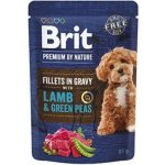 Brit Premium by Nature Adult Dog Fillets in Gravy with Lamb & Green Peas 85 g – Zboží Mobilmania