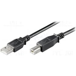 Goobay 68901 USB 2.0, USB A vidlice, USB B vidlice, 3m, černý