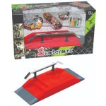 Skatepark Zábavná Fingerboard Sada s Kovovým Zábradlím – Zboží Mobilmania