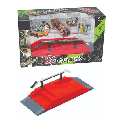Skatepark Zábavná Fingerboard Sada s Kovovým Zábradlím – Zboží Mobilmania
