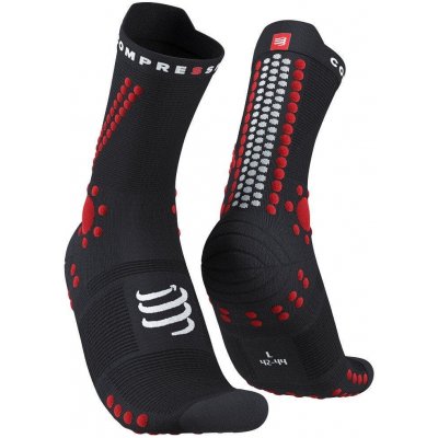 Compressport Pro Racing Socks V4.0 Trail black / red – Zboží Mobilmania