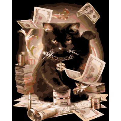 Zuty Malování podle čísel ČERNÁ KOČKA – Hledejceny.cz