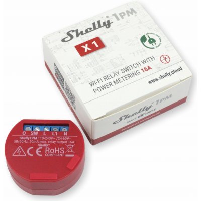 Shelly 1PM, spínací modul s měřením spotřeby 1x16A, WiFi SHELLY-1PM – Hledejceny.cz