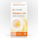 Livsane vitamín C + D3 žvýkací tablety 90 ks – Hledejceny.cz