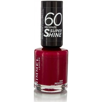 Rimmel London 60 Seconds Super Shine Nail Polish 340 Berries And Cream 8 ml