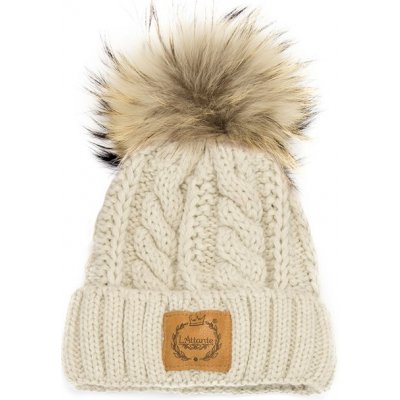 Dětská zimní čepice s bambulí Lattante šedá – Hledejceny.cz