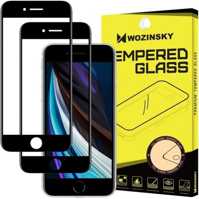 Wozinsky Sada 2x super odolné tvrzené sklo Full Glue na celý displej s rámem Case Friendly iPhone SE 2020 / iPhone 8 / iPhone 7 / iPhone 6S / iPhone 6 černé A1-91725 – Zboží Živě