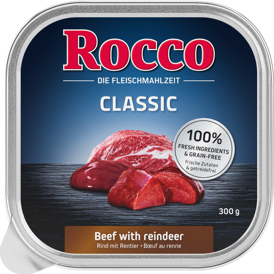 Rocco Classic Adult hovězí se sobím 9 x 300 g