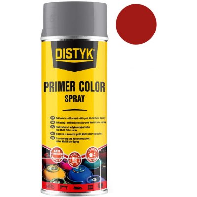 DISTYK Primer color spray 400 ml RAL3009 oxidovaná červená základní TP13009D – Zbozi.Blesk.cz