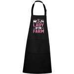 Dobrý Triko Zástěra s potiskem Lady of the farm Černá – Hledejceny.cz