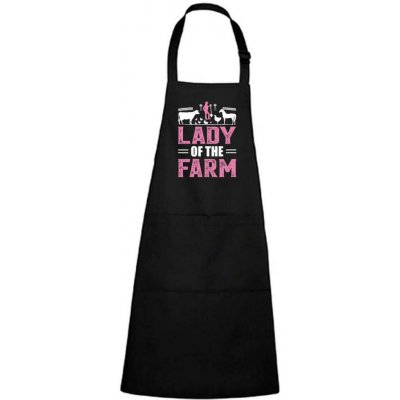Dobrý Triko Zástěra s potiskem Lady of the farm Černá – Hledejceny.cz