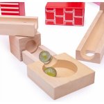 Bigjigs Toys Dřevěná kuličková dráha barevná BJ786 – Zboží Dáma