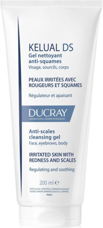 Ducray Kelual DS čisticí gel pro šupinatou a podrážděnou pokožku 200 ml