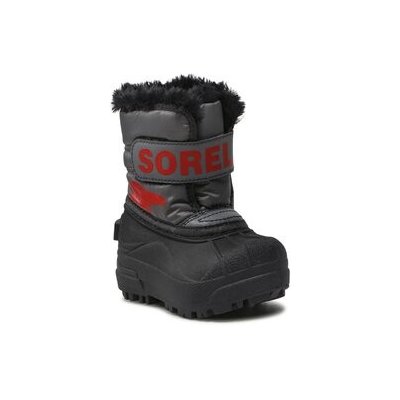 Sorel Toddler Snow Commander Sněhule NV1960 Quarry Cherrybomb – Zboží Mobilmania