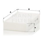 Filtr, vzduch v interiéru MANN-FILTER CU 1721-2 – Hledejceny.cz