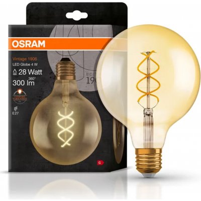 Osram LED žárovka 1906 koule E27 5 W 250 lm teplá bílá en. třída A – Hledejceny.cz